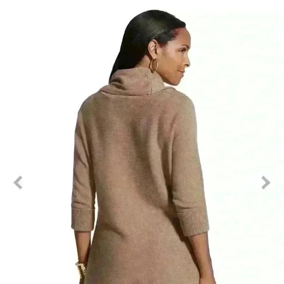 Chico Fringe Kenton Cowl Sweater Size 0 - Picture 3 of 8